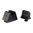 NIGHT FISION SUPP HEIGHT G17/19 WHITE FRONT & WHITE SQUARE NOTCH REAR