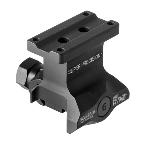 Super Precision MRO-monter är tillverkade av 7075-T6 aluminium, erbjuder 1,400 pounds klämkraft och har 3 shear lugs för maximal stabilitet och återgång till noll.