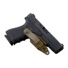 Vanguard 2 är en minimalistisk IWB-holster som täcker endast avtryckarskyddet, vilket ger säkerhet utan bulk. Perfekt för diskret bärande av din Glock.