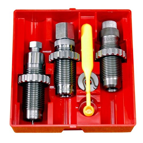 Detta PISTOL CARBIDE 3 DIE SET för 455 Webley Mark II inkluderar Carbide Full Length Sizing Die, Bullet Seating Die och kräver ingen sizing lube.