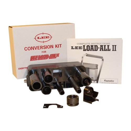 Lee Load All Conversion Kit gör det enkelt att konvertera Load-All II till 12, 16 eller 20 gauge med allt som behövs, inklusive die carrier och instruktioner.