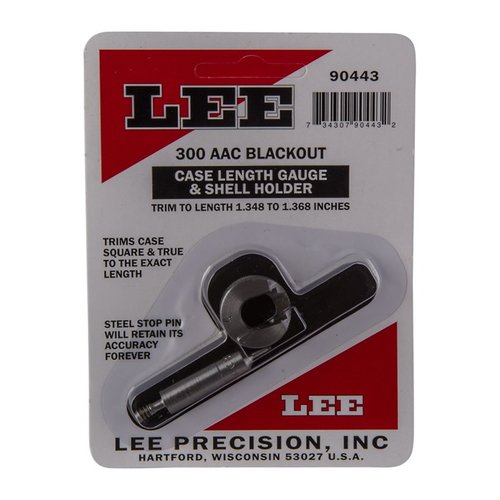 CASE LENGTH GAUGES från LEE PRECISION gör det enkelt och exakt att trimma till rätt längd och kvadra hylsmunnen, perfekt för 300 AAC BLACKOUT.