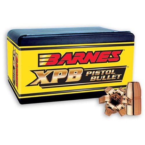 BARNES XPB 500 S&W (0.500") kulor erbjuder överlägsen penetration, expansion och viktbevarande, perfekt för jakt och självförsvar utan skadliga rester.