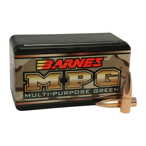 Barnes MPG 7.62x39mm kulor erbjuder hög noggrannhet, explosiv fragmentering och är blyfria, perfekta för tävling, plinking och hemförsvar.