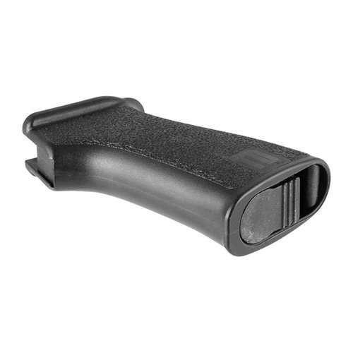 TangoDown BG-AK greppet erbjuder ergonomisk design för bättre hantering av AK-vapen, med aggressiv textur och inbyggd förvaring för smådelar.
