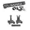 AR-15 Slim Line Handguards erbjuder M-LOK fästen och en Picatinny rail, kombinerat med Flip-Up Combat Sights för en förbättrad sikt och funktionalitet.