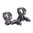 BADGER ORDNANCE 34MM 1.93" 0 MOA MODULAR MOUNT, BLACK