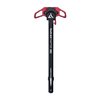 Raptor™ ambidextrous charging handle i röd anodisering erbjuder snabb, smidig laddning från både stark och stödjande sida, tillverkad av 7075 aluminium.
