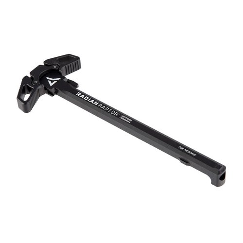 Radian Weapons AR-15 Ambidextrous Raptor Charging Handle med Talon Safety ger förbättrad kontroll, 90- eller 45-graders säkerhetsväljare och högkvalitativ konstruktion.
