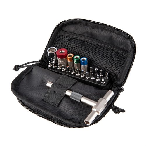 Detta ultimata kit för fältunderhåll innehåller 4 torque limiters, T-Way T-Handle Wrench, 16 bitar och en deluxe zippered pouch för enkel användning.