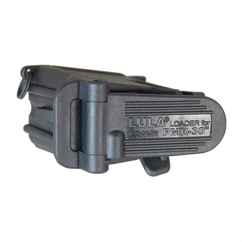 LULA Magazine Loader för KELTEC PMR-30 gör påfyllning av .22 WMR-magasin enkel och snabb, sparar tummar och förlänger livslängden på magasinen.