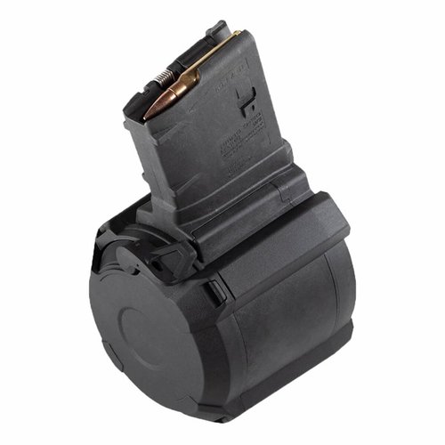 Magpul PMAG D-50 är en lätt och hållbar 50-runds trummagasin för .308 Winchester, med hög kapacitet, pålitlighet och enkel användning.