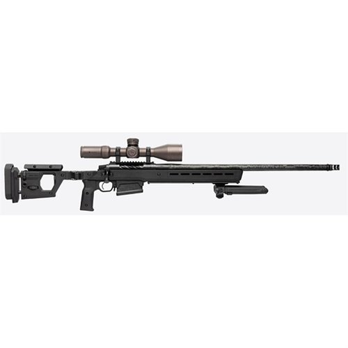 Magpul Pro 700L är en ambidextrös precisionchassi för Remington 700 LA med justerbar LOP, ergonomisk design och M-LOK fästen för tillbehör.