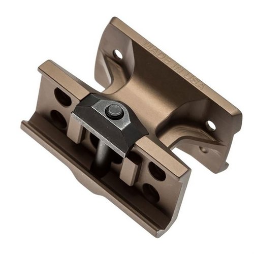 Reptilia DOT Mount erbjuder en säker och enkel montering av red-dot optics på Picatinny rail, med 1/3 co-witness och tillverkad av hållbar 7075-T6 aluminium.
