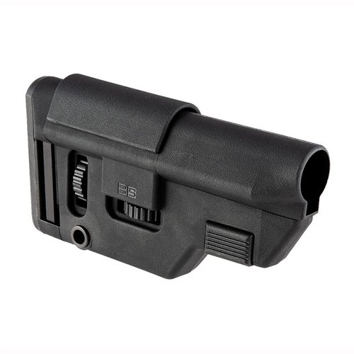 B5 Systems Precision Stock erbjuder verktygslös justering av längd och kindhöjd, är kompatibel med Law Tactical Folding Stock Adapter och har M-LOK fästen.