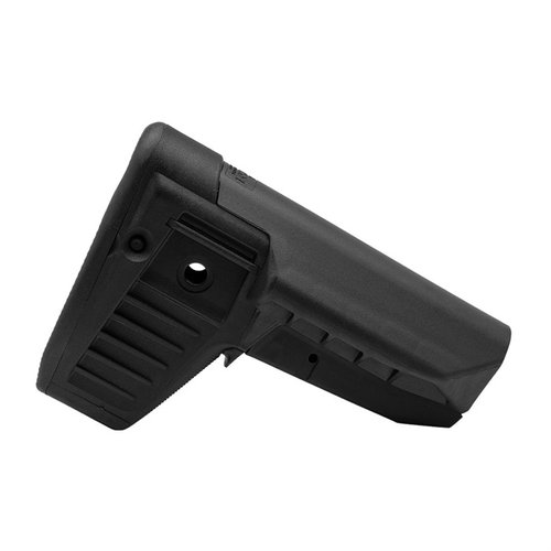 BCMGUNFIGHTER SOPMOD Mod 1 ger förbättrad cheek weld, snag-free design, ambidextrous sling-fästen, och en praktisk förvaringskompartment i buttpad.