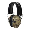 Walkers Razor Slim Electronic Muffs erbjuder kompakt design, ljudaktiverad kompression och 23 dB ljudreduktion, perfekt för skytte och enkel förvaring.
