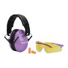 WALKERS GAME EAR YOUTH & WOMEN'S PASSIVE COMBO KIT-PURPLE