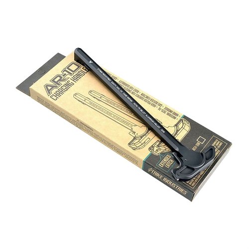 ARCH Charging Handle 308 från Strike Industries erbjuder hållbarhet, ergonomisk design och effektiv gasbustning för AR10-plattformen.