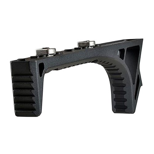 SI LINK CURVED FOREGRIP erbjuder en hållbar och stabil lösning med ridged face för bättre grepp och en kurva som fungerar som handstopp, kompatibel med M-Lok och Keymod.