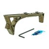SI LINK CURVED FOREGRIP är tillverkad av hållbar 6061T6 aluminium, med LINK-systemet för M-Lok och Keymod, och erbjuder stabilitet och mångsidighet vid skjutning.