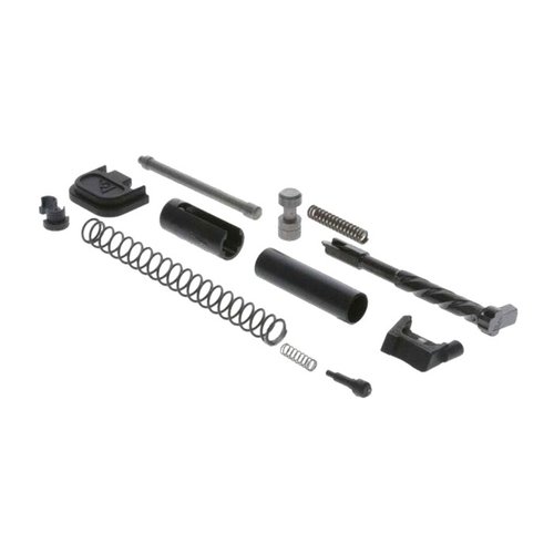 SLIDE COMPLETION KIT för Glock® 17/19 innehåller alla nödvändiga delar för att slutföra din slide med precision och kvalitet, perfekt för skytte.