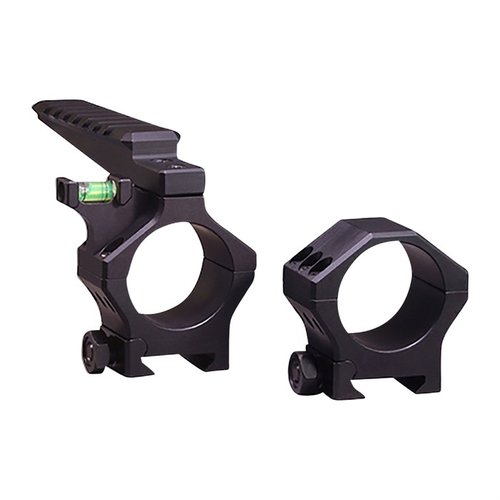 Hawkins Precision Heavy Tactical scope rings i 34mm erbjuder en robust konstruktion av 6061 aluminium, sexskruvsdesign, anti-cant bubble level och Picatinny rail.