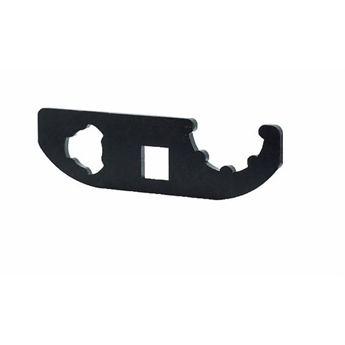 3-LUG/BLASTWAVE WRENCH är ett tvåsidigt verktyg som underlättar installation och borttagning av 9mm 3-lug muzzle devices och Angstadt Arms QD Blast Shield.