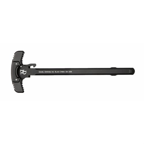 Daniel Defense GRIP-N-RIP är en ambidextrös laddhandtag för AR-15, designad för komfort och prestanda med anti-gas funktioner och ergonomiska handtag.