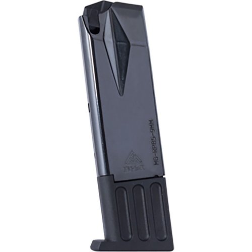 MEC-GAR RUGER® P85/89 10-raders magasin är tillverkat av certifierad kolstål, TIG-svetsat och värmebehandlat för hållbarhet, perfekt för pålitlig prestanda.