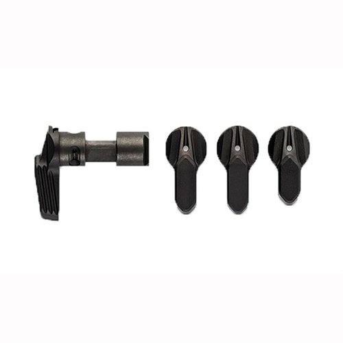 Radian Weapons Talon™ ambidextrous safety selector erbjuder modulär design för 90° eller 45° installation, med fyra olika spakar och ingen risk för lösa skruvar.