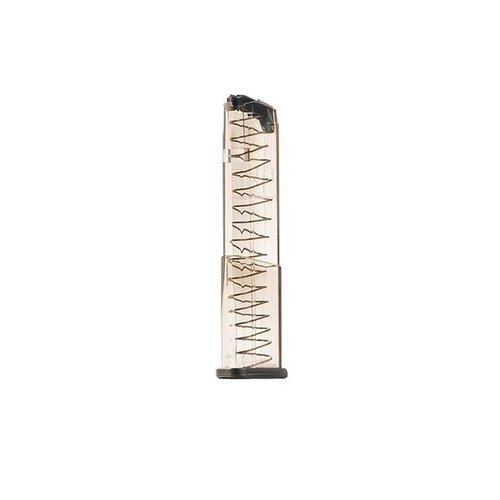 Upptäck vårt 19-räddars 9mm magasin för Glock® 43X/48. ✨ Hållbart, enkelt att använda och med livstidsgaranti!