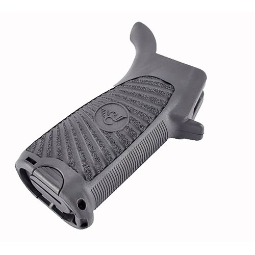 Wilson Combats Starburst Gunfighter Grip erbjuder ergonomisk komfort, vattentålig förvaring och en unik design för bättre grepp och dynamisk skytte.