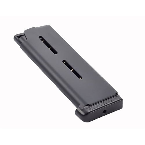 .45 ACP 1911 magasin från Wilson Combat erbjuder överlägsen hållbarhet och tillförlitlighet, med en .027" vägg och självsmörjande följeslagare för smidig matning.