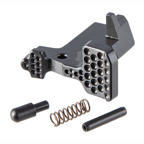 AR-15 ABC/R V3 Bolt Catch med större och vinklade paddlar, förbättrad åtkomst och ökad yta, designad för ambidextrösa magasinutlösningar.