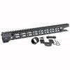 Midwest Industries Combat M-LOK handguard för AR-15 erbjuder en lätt, fri-float design med 7 M-LOK fästen, Picatinny rail och snabbkoppling för sling.