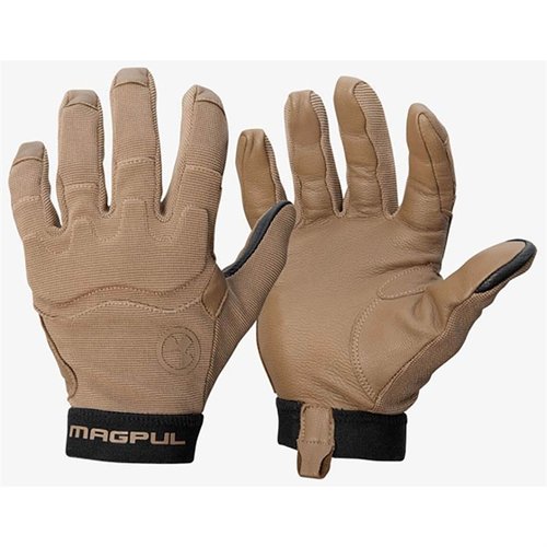 Magpul Patrol Gloves 2.0 erbjuder överlägsen komfort, hållbarhet med getskinn, skyddande knölar och touchscreen-funktionalitet för ökad flexibilitet.