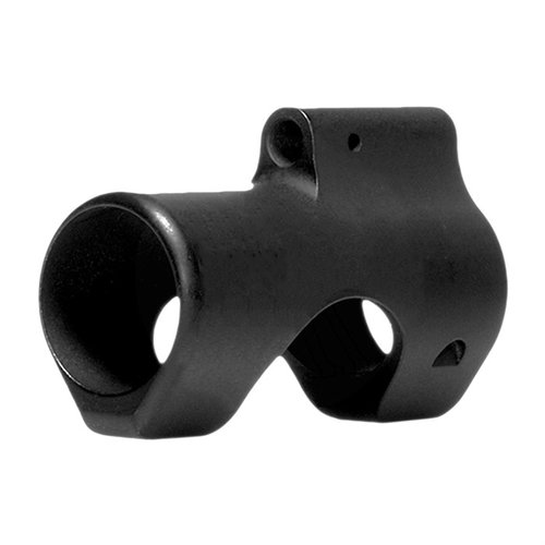 Troy Low Profile Gas Block är perfekt för din smala AR-build, tillverkad av 4140 stål med en hållbar finish, och döljer fula taper-pin hål.