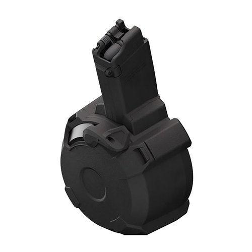 PMAG D-50 EV9 är en lätt och pålitlig 50-runds trummagasin för CZ Scorpion EVO 3/3+, med enkel laddning och hållbar konstruktion.