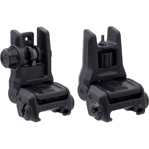 MBUS 3 är en lätt och hållbar flip-up sikte med ambidextrous knapp, verktygslös höjdjustering och snabbval av bakre bländare, perfekt för AR-15.