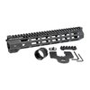 Midwest Industries Combat M-LOK handguard för AR-15 erbjuder en fri flytande design, 7 M-LOK fästen, kontinuerlig Picatinny rail och snabbkopplingsfästen.