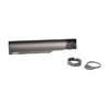 Geissele Premium Mil-Spec Buffer Tube i 7075-T6 Aluminium är hållbar, har 6 aktiepositioner och passar de flesta AR-15 stocks. Inkluderar castle nut och end plate.