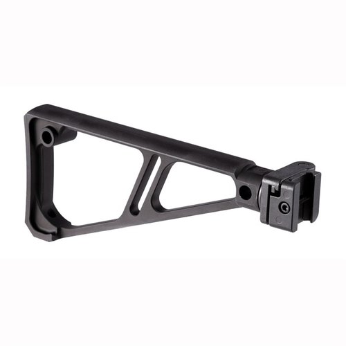 Midwest Industries Side Folding Extruded Stock erbjuder en stabil och bekväm upplevelse med sin robusta design, kompakt vikfunktion och 5 QD sling attachments.