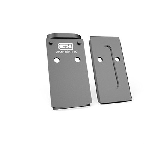 C&H Precision V4 MIL/LEO Optics Mounting Plate ger en robust och hållbar plattform för din S&W pistol, med perfekt passform för Trijicon RMR och Holosun.