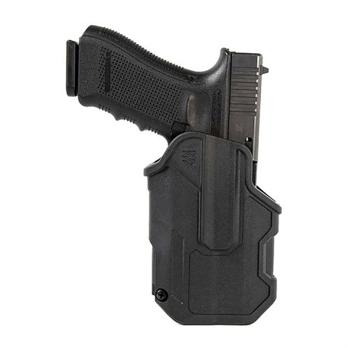 T-SERIES L2C-holster ger säkerhet och snabb åtkomst med thumb-activated retention, robust polymerkonstruktion och hydrophobisk foder för alla väderförhållanden.