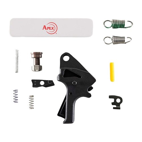 Apex Forward Set Trigger Kit ger en smidig och konsekvent avtryckning för M&P M2.0, med minskad avtrycksvikt och kortare reset för bättre prestanda.