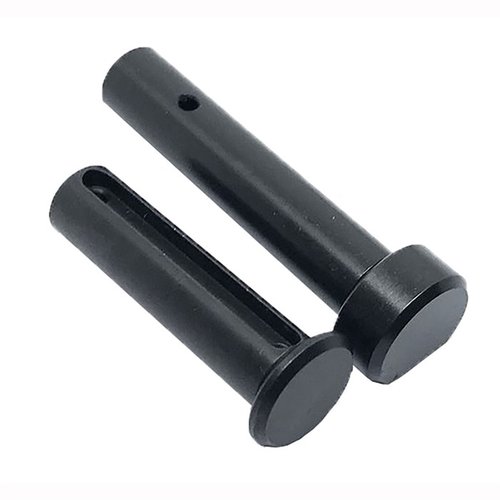 PF-040 AR-15 takedown pins i rostfritt stål, 0.040 längre för bättre grepp och smidig användning, perfekt för ambidextrous säkerhetsoperation.