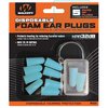 Walkers Foam Ear Plugs med nackband håller öronpropparna säkra och nära till hands, med en ljudreduktion på 25 decibel och extra proppar för optimal skydd.