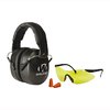 WALKERS GAME EAR EXT FOLDING RANGE EAR MUFF & GLASSES/PLUGS COMBO