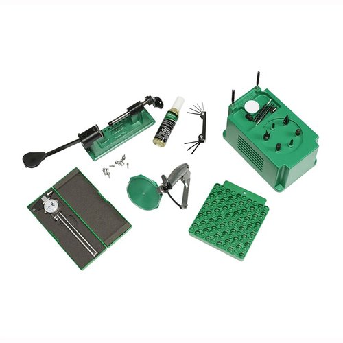RCBS Case Preparation Kit ger handladdaren allt som behövs för att förbereda mässing effektivt, inklusive verktyg som Manual Case Trimmer och Hand Priming Tool.